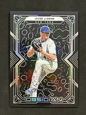 2022 Panini Chronicles - Obsidian Jacob deGrom #37 - Image 1 of 2
