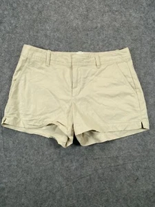 GAP For Good Womens 8 Beige City Shorts Flat Chino Twill Mid Rise Pockets - Picture 1 of 9