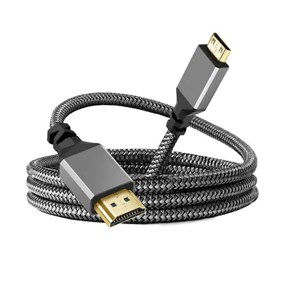 4K/60Hz 1080p Mini HDMI To HDMI Cable Conversion Cord For HDTV Tablet Camera - Image 1 of 4
