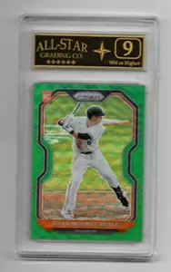 Panini Prizm #131 2021 Ryan Mountcastle verde Prizm graduado All-Star "9" Orioles - Imagen 1 de 2