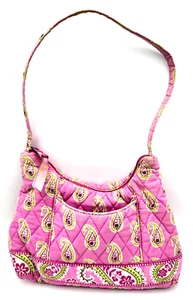 Bolso de hombro pequeño VERA BRADLEY Bermudas rosa cachemira 9x6 RETIRADO - Imagen 1 de 8