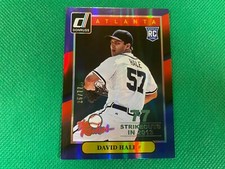 2014 Donruss The Rookies Stat Line Season #40 David Hale 25/77 Braves