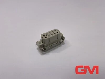 Ilme Female Insert CDAF10X Cda 10P+P 16A 250V 4kV Gr.49.16 Grey - Image 1 of 4