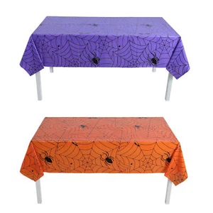 Halloween Table Covers Spider Web Table Cloth 53.9x107.8inches Tablecloth - Picture 1 of 12