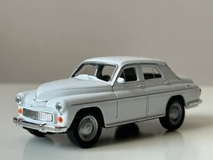 Warszawa 224 Polish Classic Car Model White Diecast Toy 1:43 Scale Welly - Picture 1 of 12