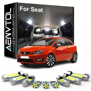 LED Interior Light Bulb Kit For Seat Leon 1M 1P 5F Ibiza 6L 6J 6P Ateca Arona - Picture 1 of 14