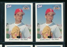 Lot (2) 1996 Best #9 Jonathan Johnson Tulsa Drillers (CF40) SWSW6