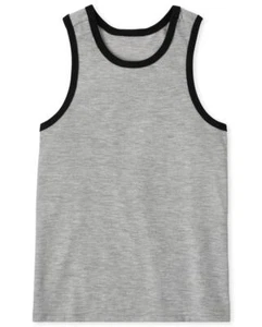 THE CHILDREN'S PLACE Boys XS 4 Pajama Tank Top Gray NWT NEW PJs Sleeveless - Picture 1 of 5