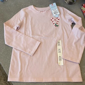 Cat and Jack holiday candy cane shirt xs - Picture 1 of 1