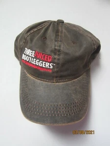 Berretto da baseball Three Jucied Bootleggers marrone scuro taglia unica - Foto 1 di 2