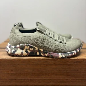Aetrex Lace Up Carly Olive Green Camo Orthotic Sneaker Shoes EU 38 US 7/7.5 - Picture 1 of 16