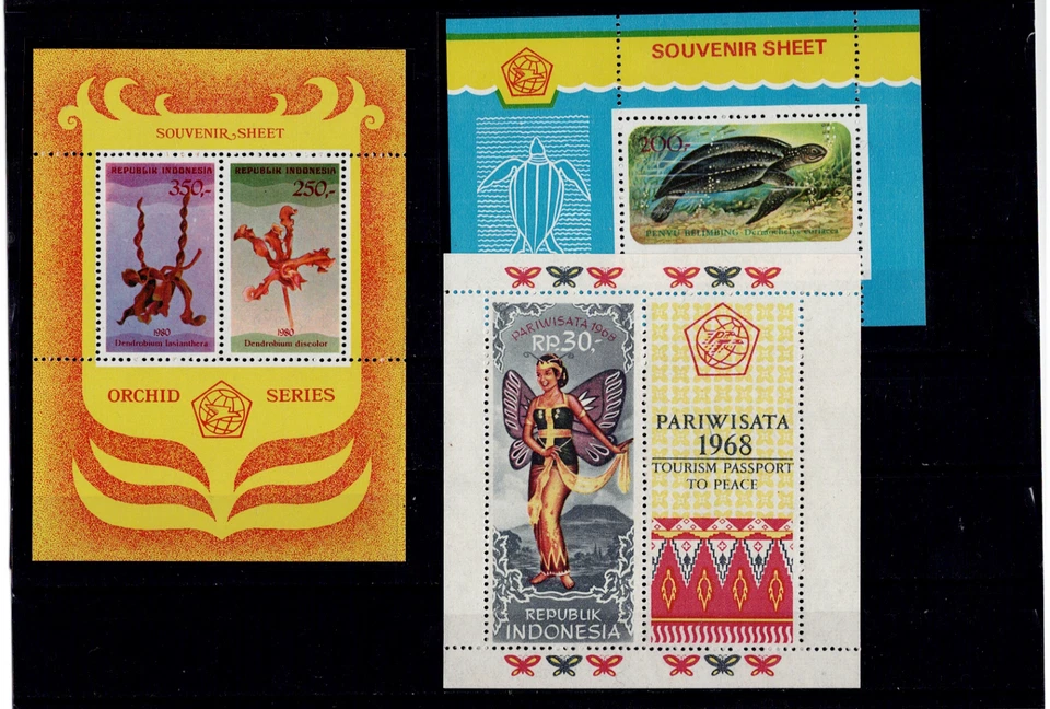 ИНДОНЕЗИЯ - Лот БЛОКОВ. Как новые без наклеек и следов - Изображение 1 из 1