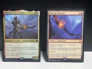 Wyleth, Soul of Steel & Blazing Sunsteel, Commander Legends 362 y 364 casi nuevo - Imagen 1 de 15
