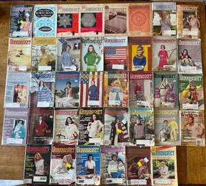 The Workbasket And Home Arts Magazine - Lot of 38 - Vintage 1954-1989 - Picture 1 of 1