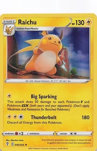 Raichu Holo Rare Holo SWSH07: Evolving Skies 050/203 NM - Bild 1 von 2
