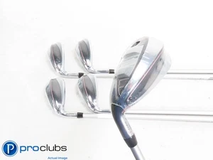 NEW Ladies Left Handed Cobra '23 T-RAIL 7-PW,GW Hybrid IRON SET Ladies Flex +1" - Picture 1 of 6