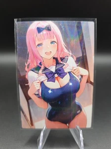 Chika Fujiwara Anime Waifu Card Doujin ACG Goddess Holo - Picture 1 of 4