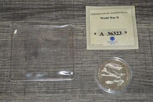 2000 American Mint Liberia $5 Dollars World War II Pearl Harbor Coin W/ COA ! - Picture 1 of 8