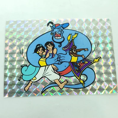 Disney Aladdin Genie Abu Jasmine Máquina Expendedora Pegatina Prisma Años 90 De Colección Foto 1 de 2