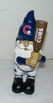 Chicago Cubs MLB Figure w/Baseball Bat Forever Collectibles Garden Gnome 11" - Image 1 of 4