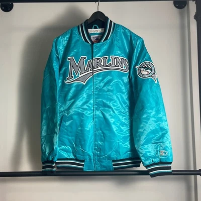 Men's Starter Homage Exclusive Miami Marlins Jacket Size L or XL - Image 1 of 4