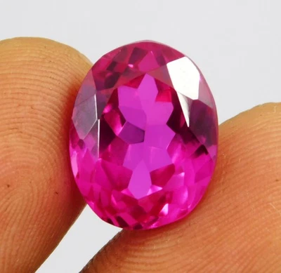 Natural 13.35 Ct Flawless Burmese Pink Ruby Oval Cut Certified Loose Gemstone - Image 1 of 4