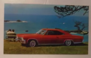 1965 Chevrolet Impala 2-Türer Sportcoupe original unbenutzt GM Ausgabe Postkarte - Bild 1 von 2