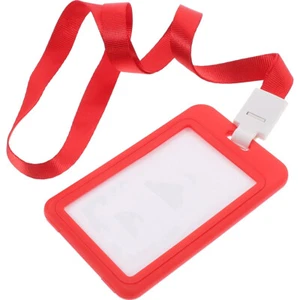  Bamboo Pallet Staff Id Tag Holder Badge Holders Card for Lanyard - Picture 1 of 12
