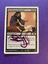 MTG Magic Murderous Betrayal Signed Artist Proof x1 8th Edition Randy Gallegos