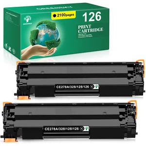 2 Pack CRG126 3483B001 Black Toner for ImageClass Canon 126 LBP6200d LBP6230dw - Picture 1 of 5