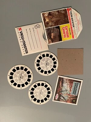 Vintage View Master 3 Reel Set Tour 1 Carlsbad Caverns GAF Packet #A 376 Free SH - Image 1 of 2
