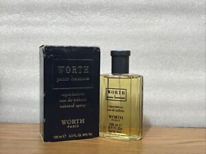 WORTH Pour Homme EDT 3.3oz For Men Discontinued- NEW/Worn Box, Original Formula