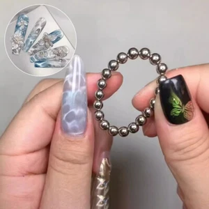 20Pcs/Set Small Round Magnet Beads For Cat Eye Painting Nails Art Design - Imagen 1 de 7