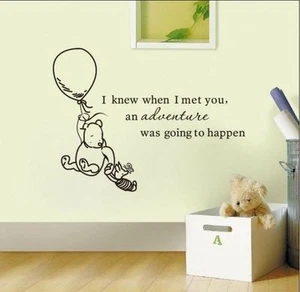 Wall Stickers winnie the pooh advanture happen vinyl decal decor Nursery kids - Picture 1 of 6