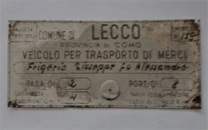 Paire De Ecusson De Véhicules pour Transport de Marchandises - Années '50 Et '60 - Picture 1 of 2