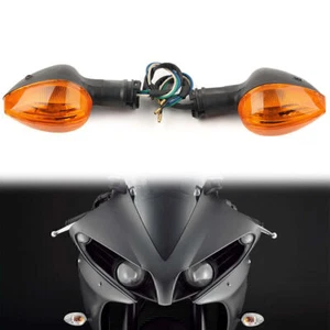 2 Stück Motorrad Bernstein Blinkleuchte Blinker für Yamaha R1 2004-06 R6 03-06 - Bild 1 von 10