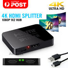 Hdmi Splitter Amplifier 1 In 2 Out Video Duplicator 4k Full Hd 3d Foxtel Dvd