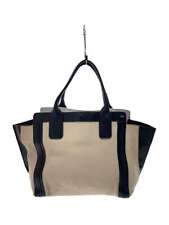 Authentic Chloe Beige Leather Tote Bag - Classic Designer Accessory