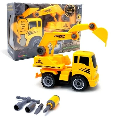 Construct A Truck - Excavator. Take it apart + Friction powered 2-toys-in-1 - Image 1 of 4