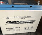 Power-Sonic PG-12V75T FR 75AH 12V Long-Life Rechargeable (SLA) EMERGENCY UNTEST