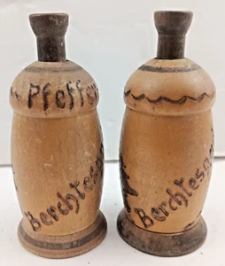Juego de coctelera de sal y pimienta de madera Berchtesgaden vintage calidad Birold Alemania - Imagen 1 de 9