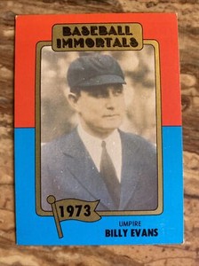 1980-87 SSPC Baseball Immortals Billy Evans #136 HOF - NM/MT