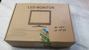 8" Metal Housing Monitor w/ Stand & Cords New Open Box (VGA, RCA, BNC) - Picture 1 of 9