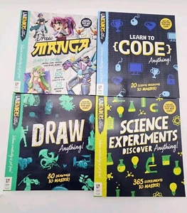 Hinkler Books Lot Of 4: Learn to Code Anything Draw Anything Draw Manga Science - Picture 1 of 24