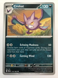 Pokémon TCG Paradox Rift Crobat 112/182 NM - Picture 1 of 2