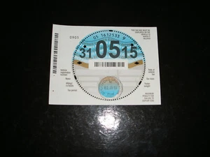 TAX DISC with selvedge.(STAMPED )...NEW.....31st MAY 2015..... - Picture 1 of 2