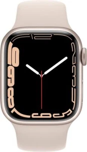 Apple Watch Series 7 41mm 32GB (GPS Only) A2473 Aluminum Starlight - Excellent - Picture 1 of 4