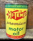 Vtg 40S 50S Hi-Temp Motor Oil 1 Quart Oil Can Tin Penn-Central Oil Kansas City