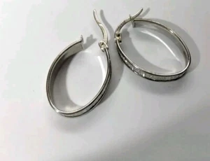 Diamond Cut Silver Earrings - Picture 1 of 2