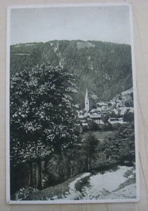 Mühlbach Pustertal (777 m) mit Kirche, s/w Ansichtskarte um 1940 - Picture 1 of 2